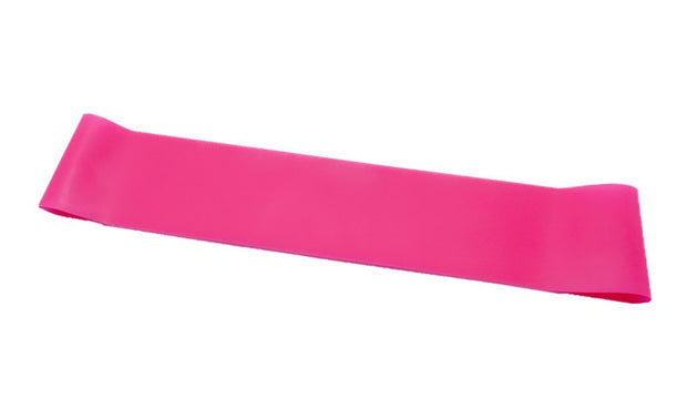 LikeGlobal pink yoga resistance rubber band for fitness, exercise, and rehabilitation routines.
