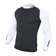 Workout Clothes Contrast Color Slim Fit T-shirt Men