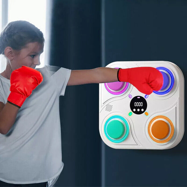 Smart Punching Boxing Electronic Music Machine Home Training Bluetooth With LED.